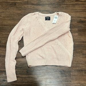 A&F blush wrap sweater. New with tags